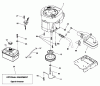 Murray 42L18G60X8A (96042005604) - 42" Lawn Tractor, 18.5 HP (2010) Ersatzteile Engine Group (42L18G60X8Aengine)