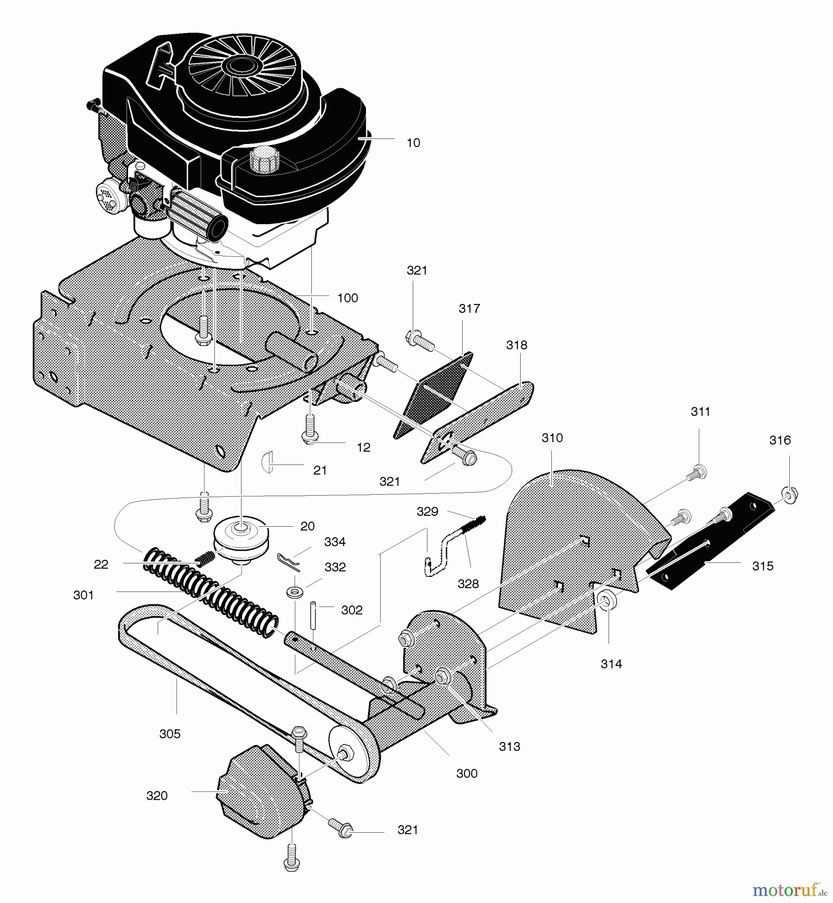 Murray Kantenschneider EV3850x4C - Murray Edger (2004) Engine Mount
