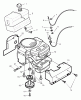 Murray 46102x6A - Ultra 46" Lawn Tractor (1999) Ersatzteile Engine Mount