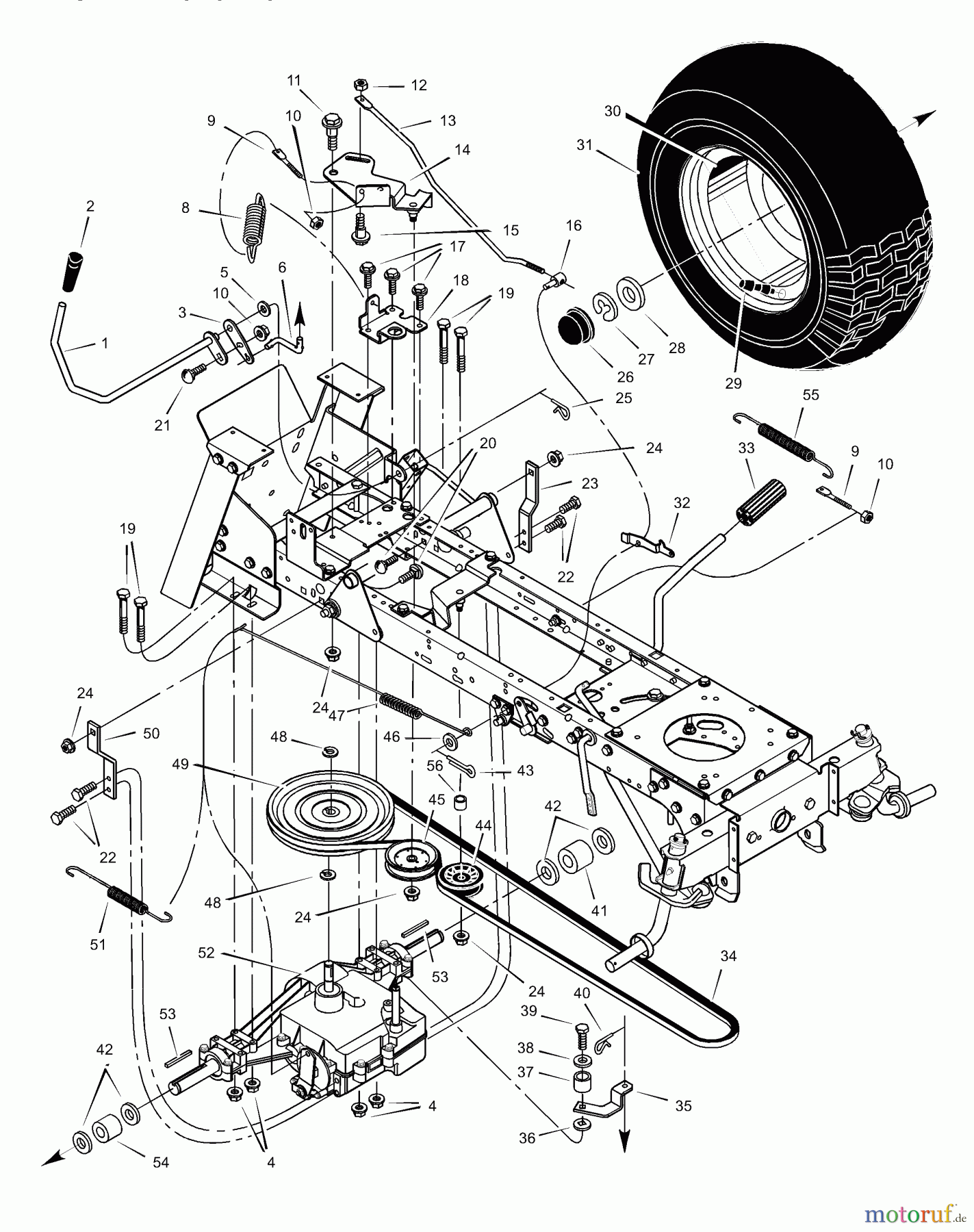  Murray Rasen- und Gartentraktoren 46104x8B - Scotts 46