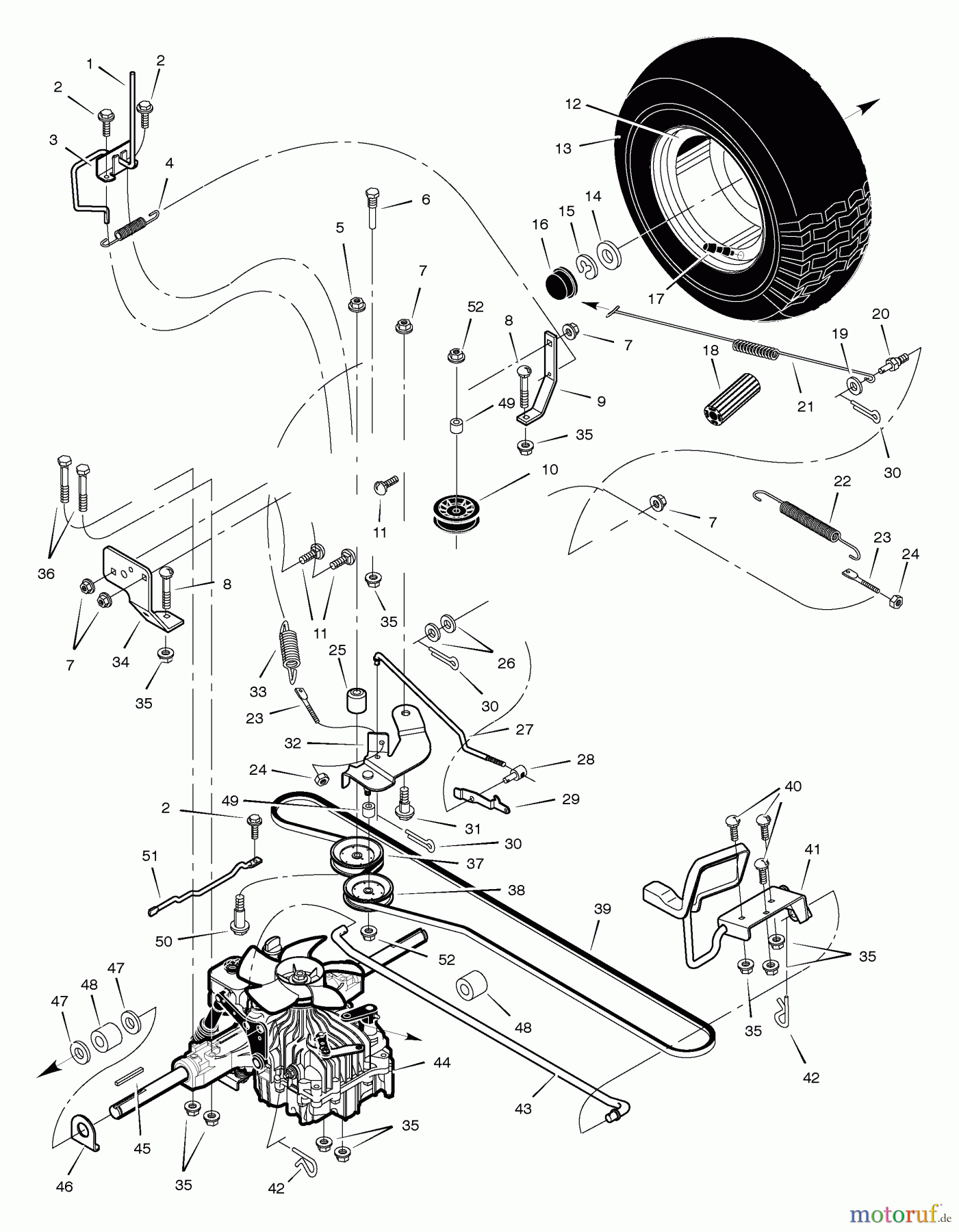  Murray Rasen- und Gartentraktoren 461603x48A - B&S/Murray 46
