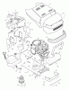Murray 46370x5C - 46" Garden Tractor (1996) Ersatzteile Hood & Engine Mount