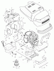 Murray 46378x62A - B&S/ 46" Garden Tractor (1996) (Home Base) Ersatzteile Hood & Engine Mount