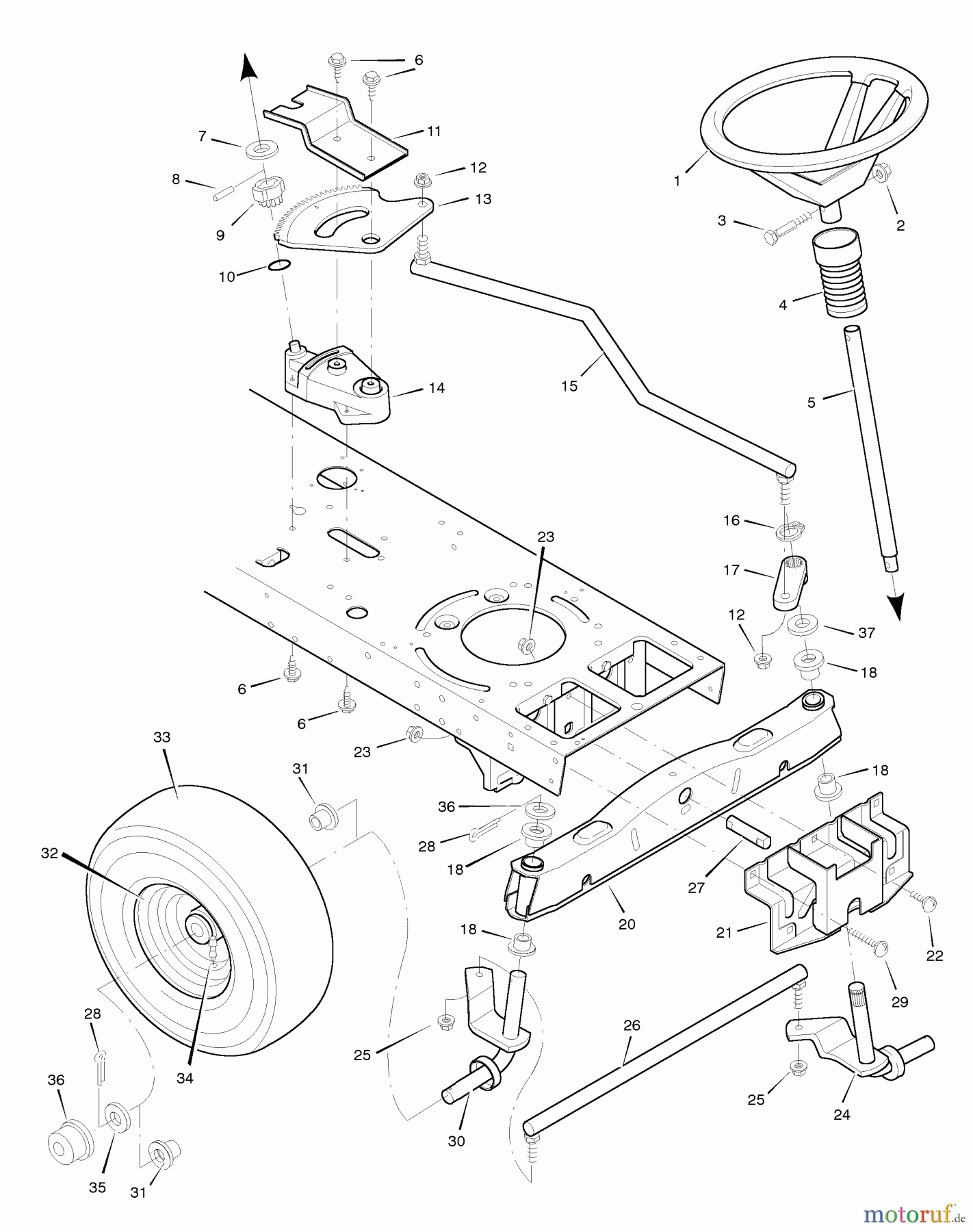 Murray Rasen- und Gartentraktoren 46378x62A - B&S/Murray 46