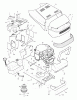 Murray 46378x6A - Ultra 46" Garden Tractor (1996) Ersatzteile Hood & Engine Mount