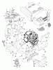 Murray 46379A - 46" Garden Tractor (1997) Ersatzteile Hood & Engine Mount