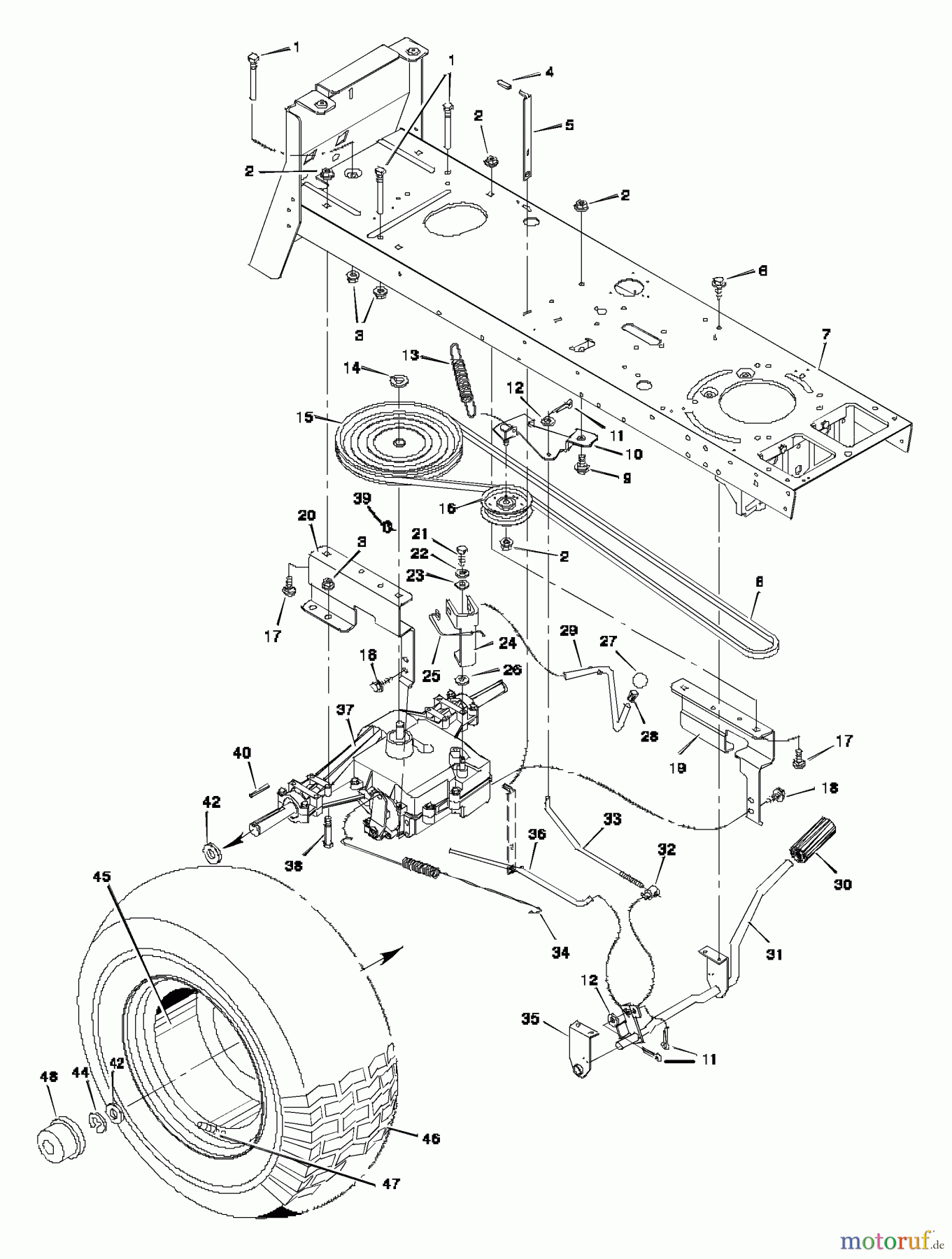  Murray Rasen- und Gartentraktoren 46379A - Murray 46