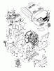 Murray 46379x192B - B&S/ 46" Garden Tractor (1997) (Walmart) Ersatzteile Hood & Engine Mount