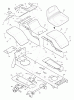 Murray 46401x6A - Ultra 46" Garden Tractor (1996) Ersatzteile Body Chassis