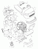 Murray 46401x6A - Ultra 46" Garden Tractor (1996) Ersatzteile Hood & Engine Mount