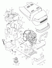 Murray 46403x30A - 46" Garden Tractor (1996) Ersatzteile Hood & Engine Mount