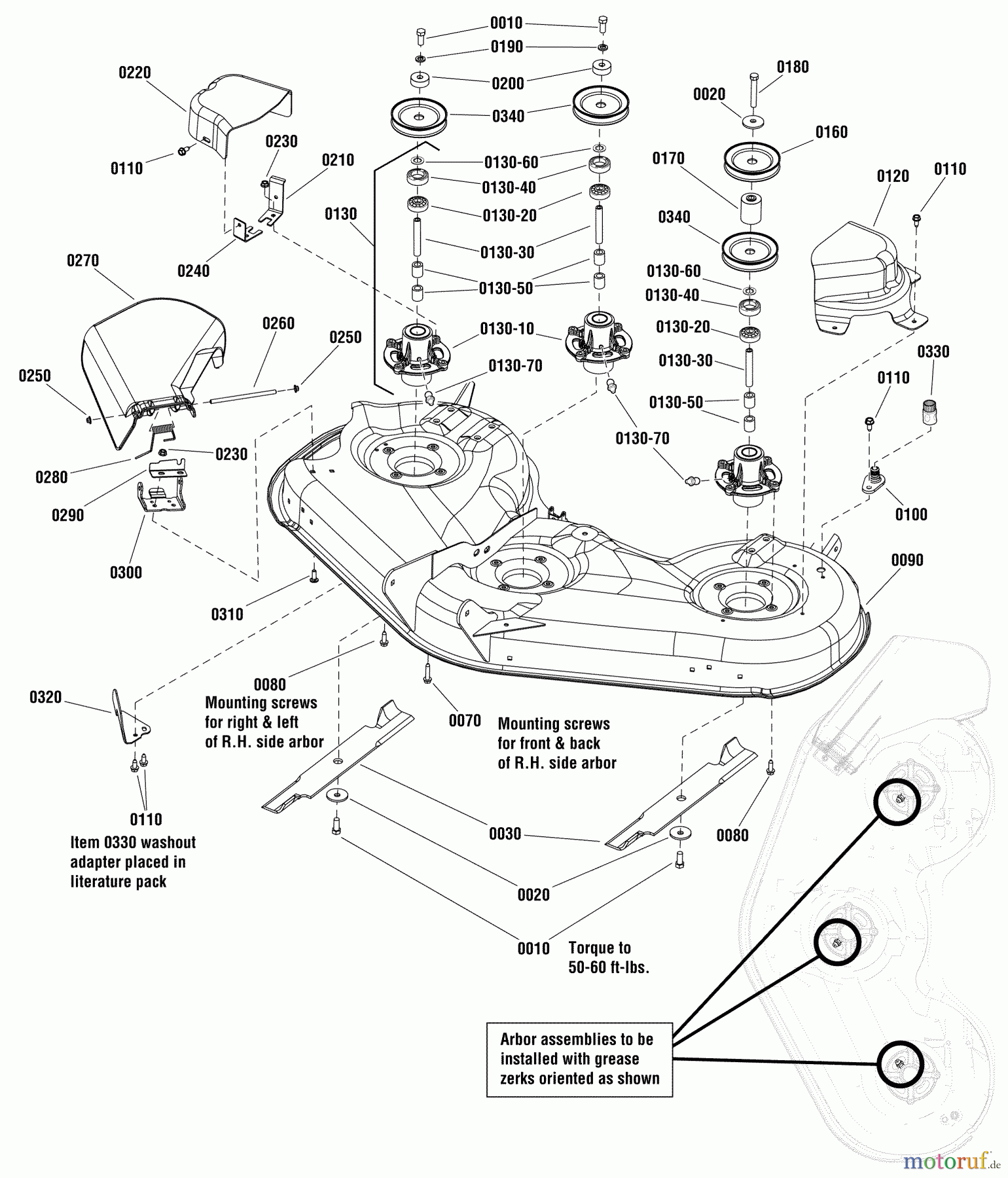  Murray Rasen- und Gartentraktoren 107.250060 (2691087-00) - Craftsman CTX9500, 52