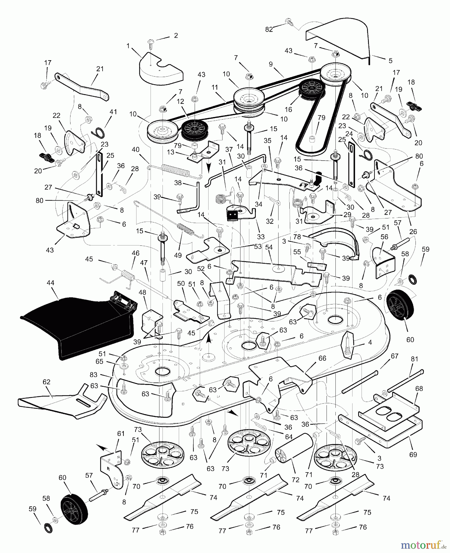  Murray Rasen- und Gartentraktoren 46500x92A - B&S/Murray 46
