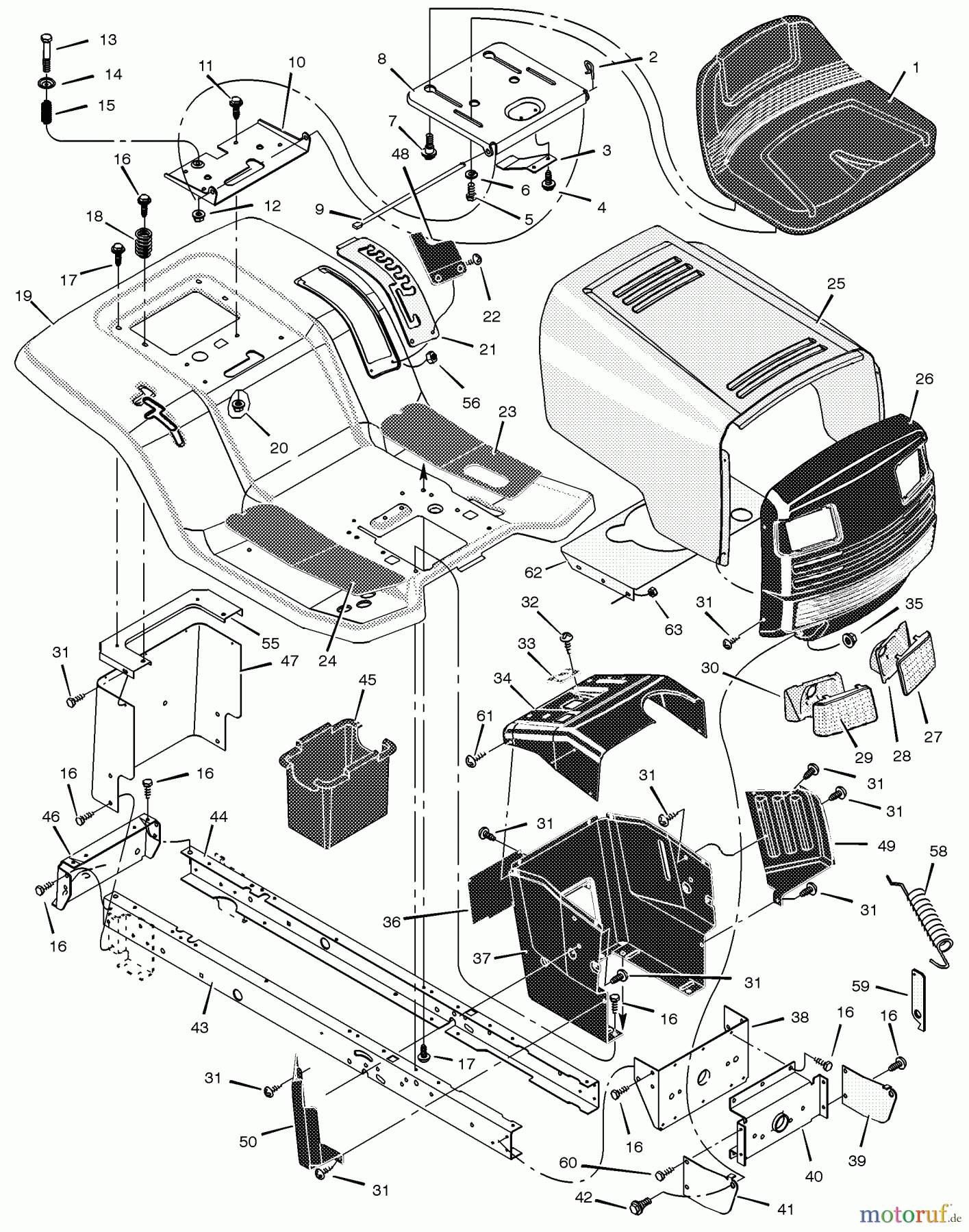  Murray Rasen- und Gartentraktoren 465305x92A - B&S/Murray 46