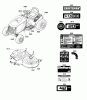 Murray 107.250040 (2691085-00) - Craftsman CTX9000, 42" Lawn Tractor, 20HP (2012) Ersatzteile Decal Group (2990325_2990326)