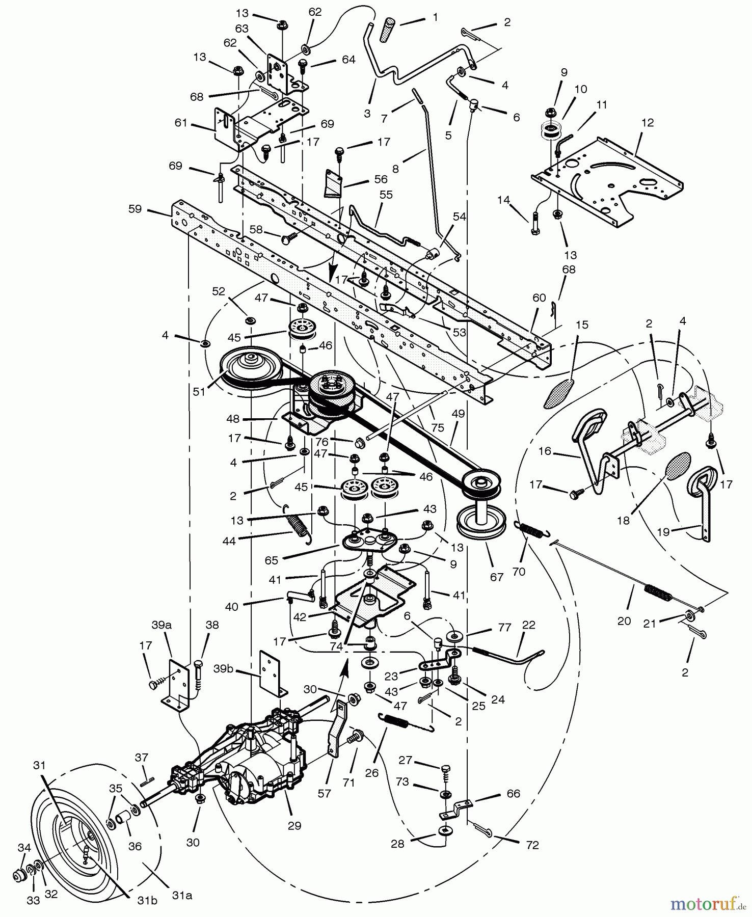 Murray Rasen- und Gartentraktoren 465305x92A - B&S/Murray 46