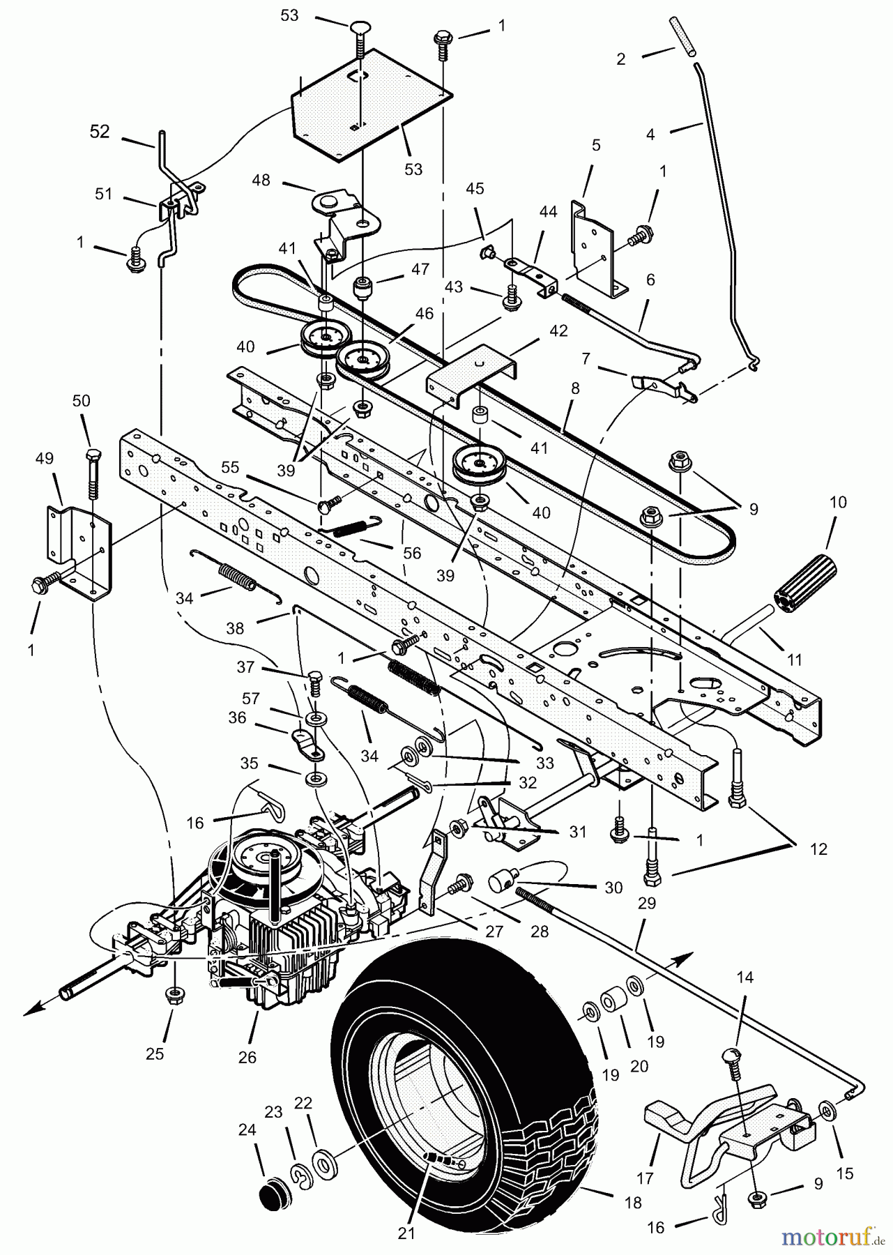  Murray Rasen- und Gartentraktoren 465602x31B - Scotts 46