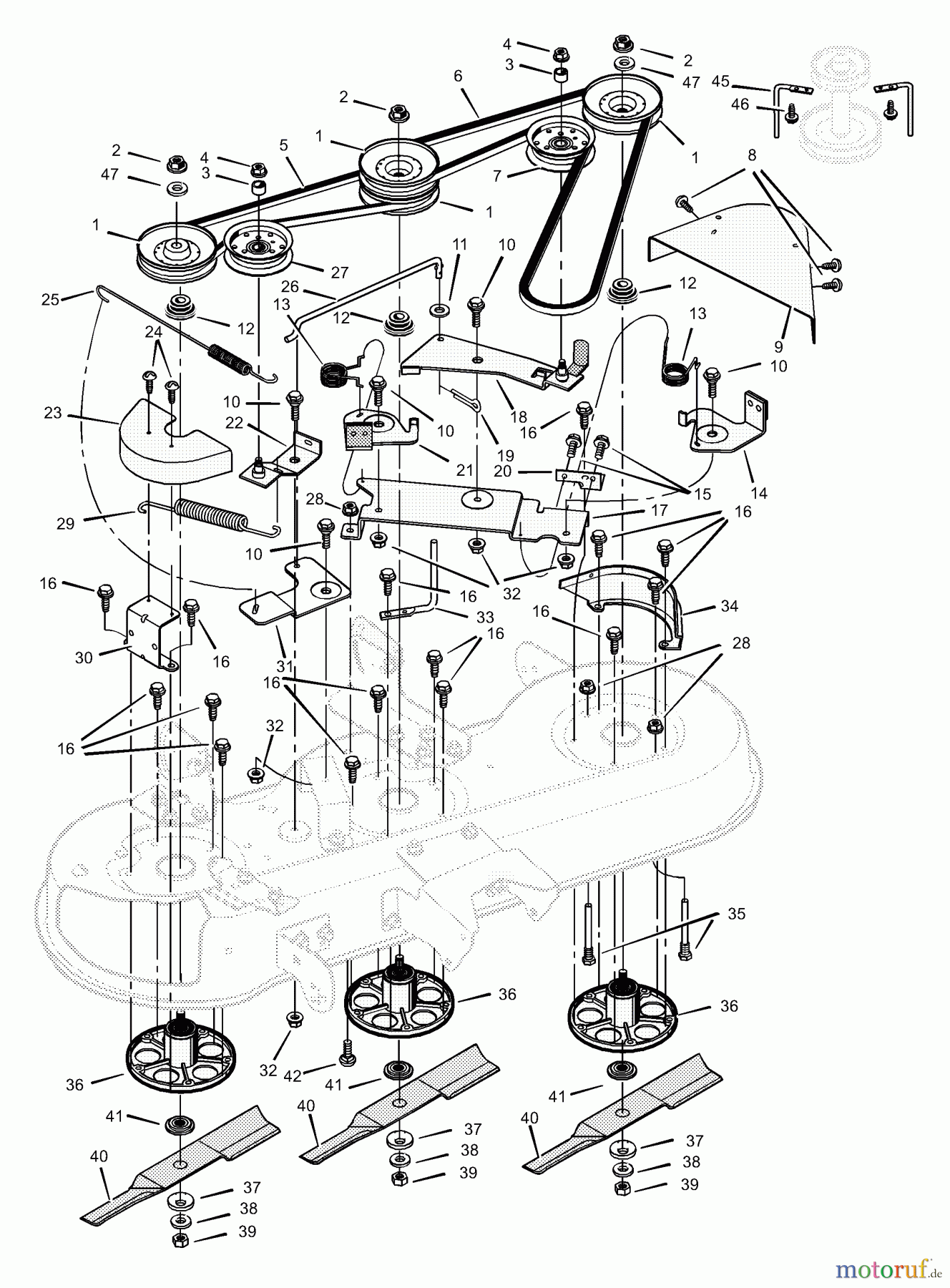 Murray Rasen- und Gartentraktoren 465606x692B - Stanley 46