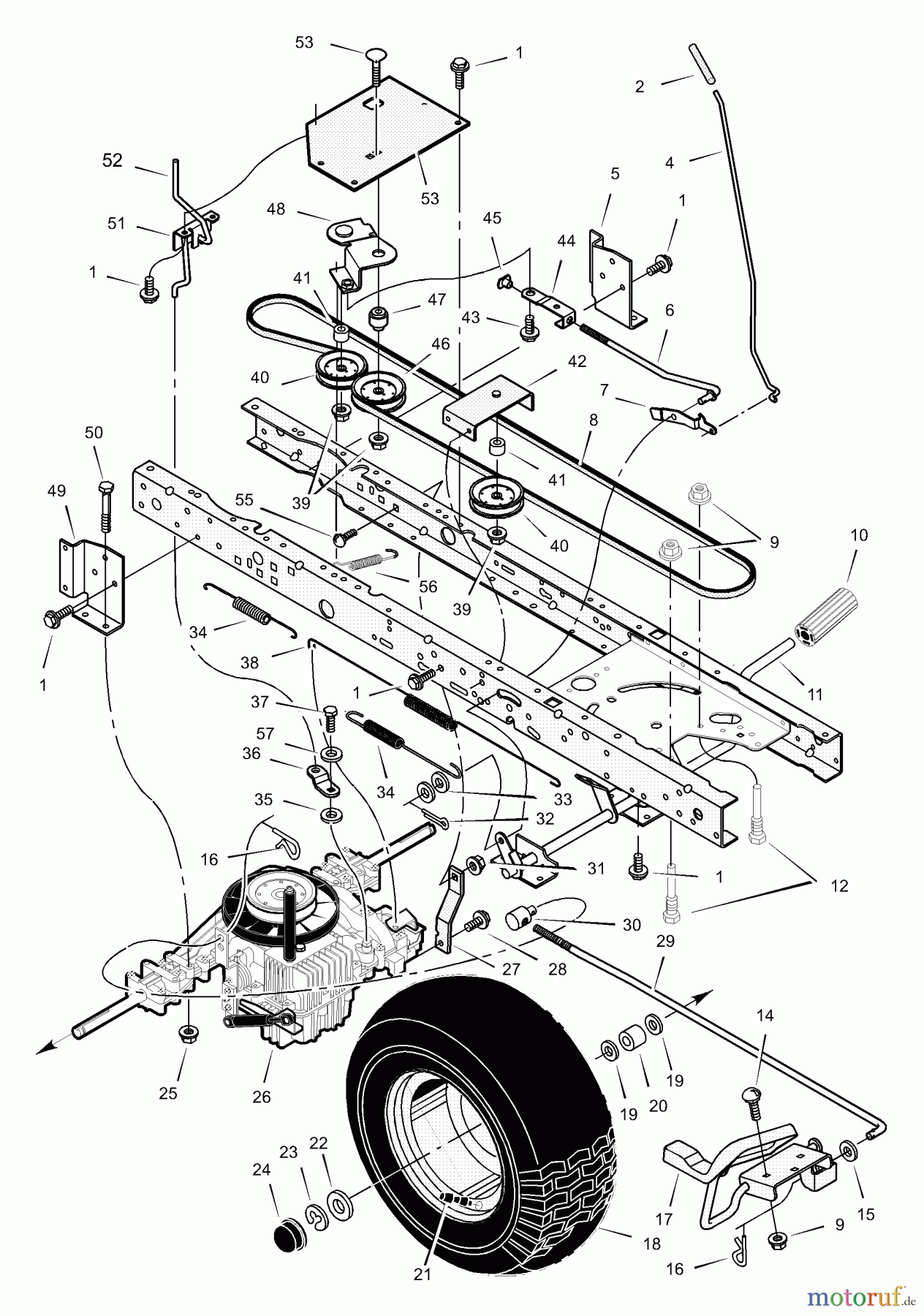  Murray Rasen- und Gartentraktoren 465609x24A - B&S/Murray 46