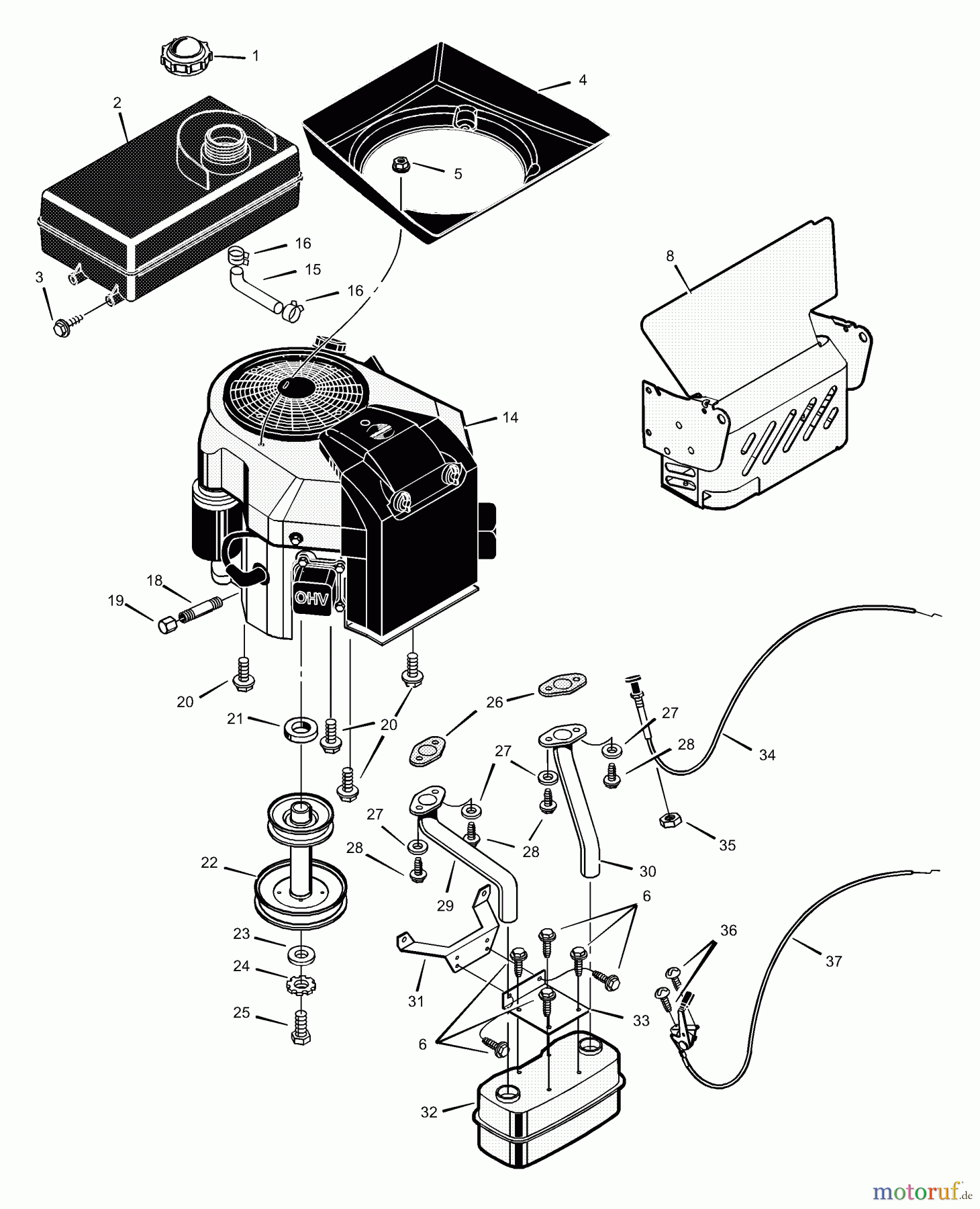 Murray Rasen- und Gartentraktoren 465612x99B - B&S/Murray 46
