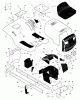 Murray 46567x30A - 46" Lawn Tractor (1998) Ersatzteile Chassis & Hood