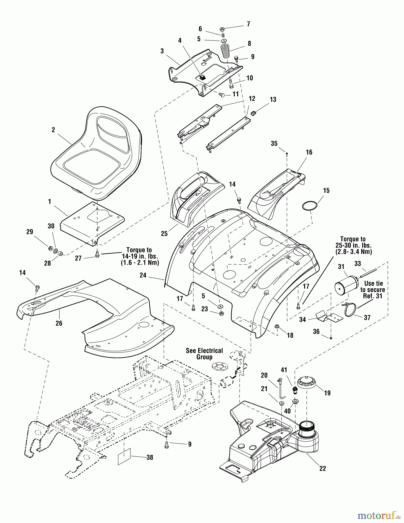  Murray Rasen- und Gartentraktoren 107.250060 (2691087-00) - Craftsman CTX9500, 52