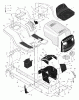 Murray 46569x6C - Ultra 46" Lawn Tractor (2000) Ersatzteile Chassis & Hood