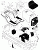 Murray 46570x6B - Ultra 46" Lawn Tractor (1999) Ersatzteile Chassis & Hood