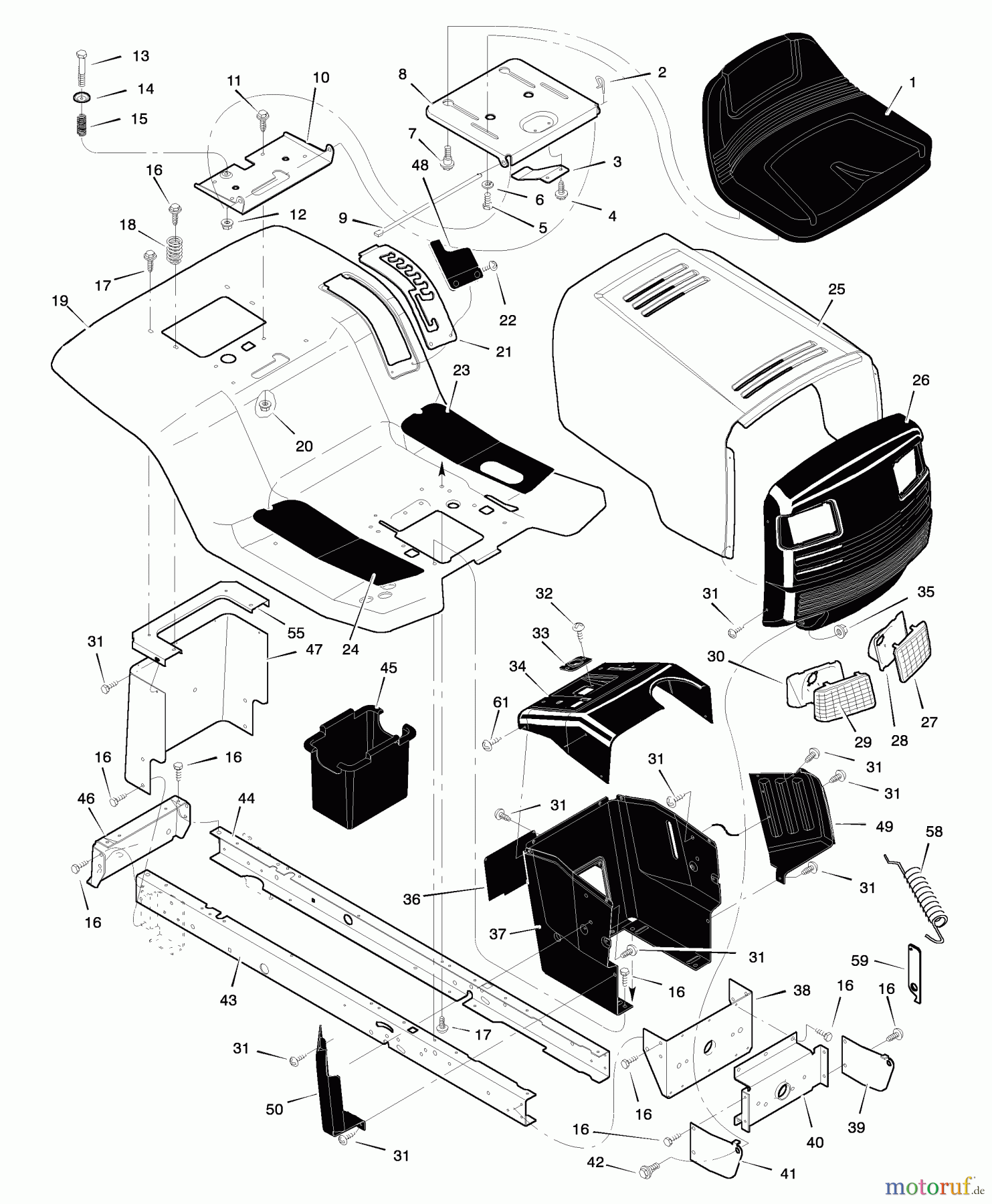 Murray Rasen- und Gartentraktoren 46570x71A - B&S/Murray 46