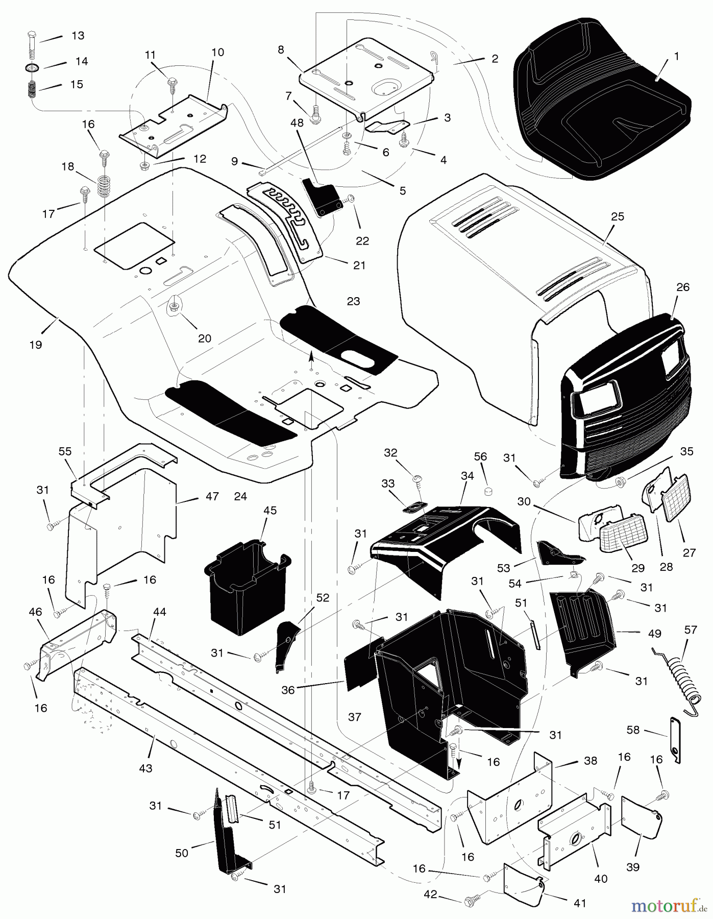 Murray Rasen- und Gartentraktoren 46573x92A - B&S/Murray 46
