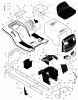 Murray 46577x4A - 46" Lawn Tractor (1999) Ersatzteile Chassis & Hood