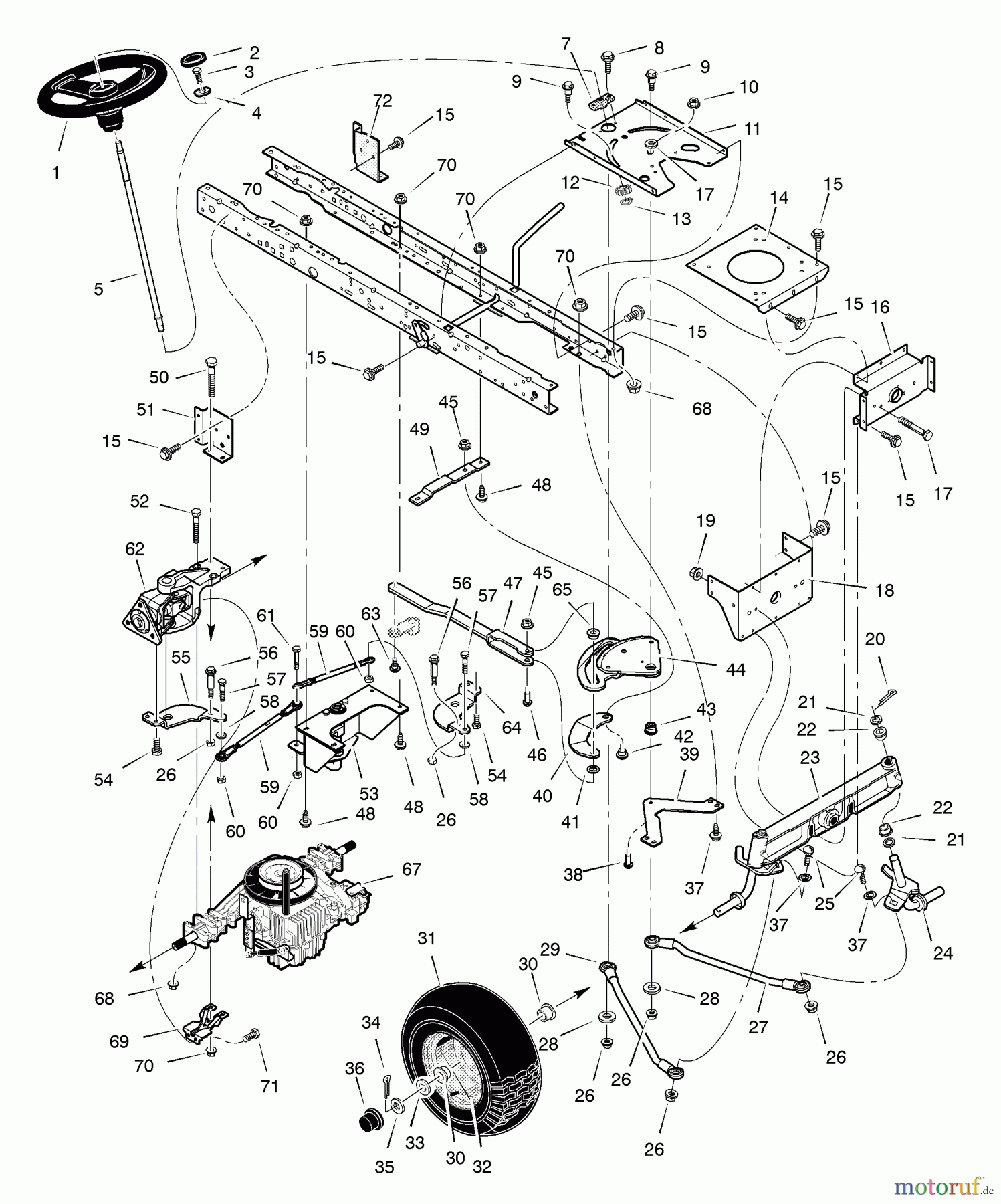 Murray Rasen- und Gartentraktoren 468600x43A - Yard King 46