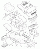 Murray 46906x99A - B&S/ 46" Lawn Tractor (1996) (AAFES) Ersatzteile Chassis & Hood