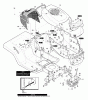 Murray 50572x89A - Yard King Performance 50" Lawn Tractor (2000) Ersatzteile Chassis & Hood Assembly