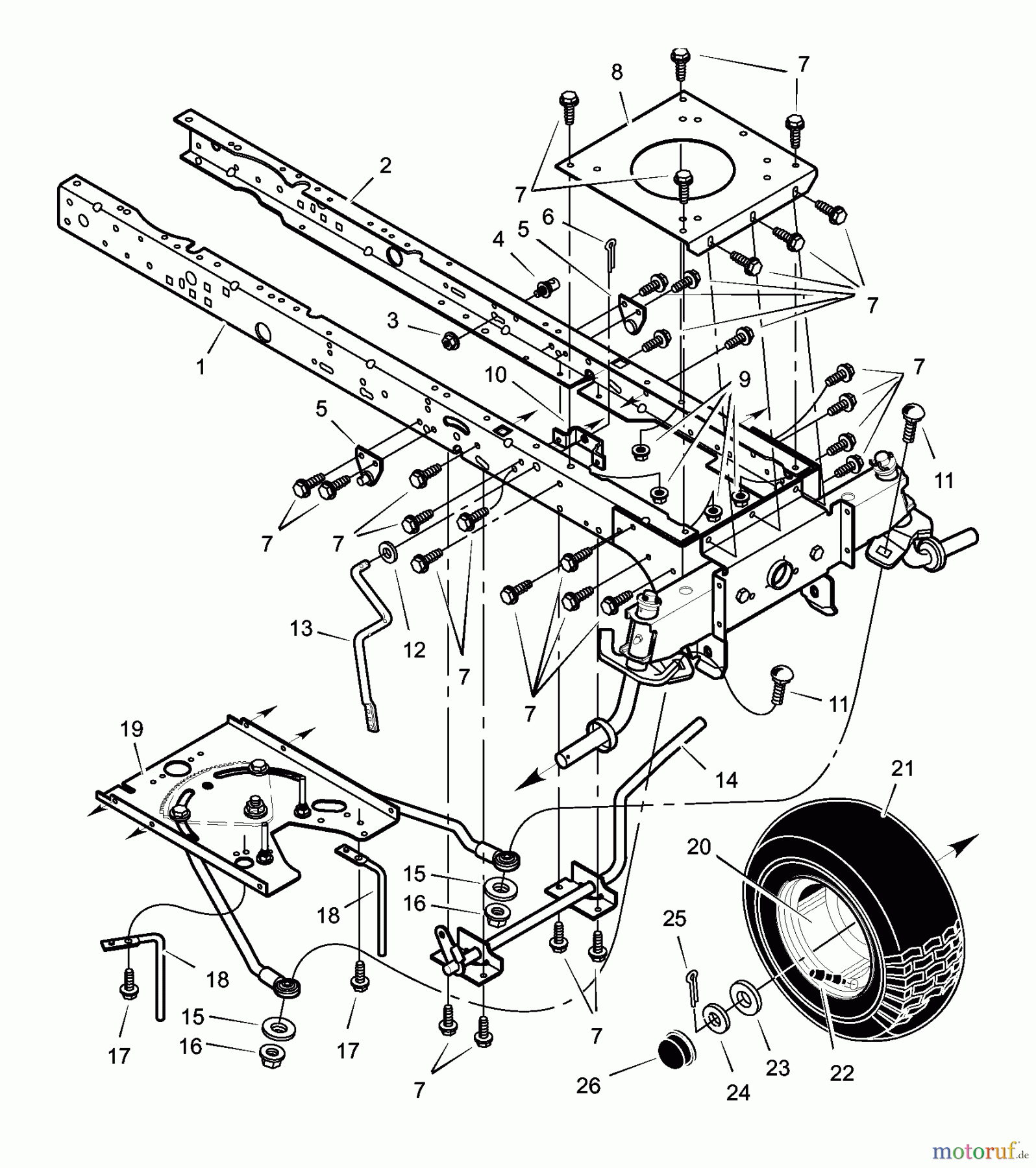  Murray Rasen- und Gartentraktoren 52100x92A - B&S/Murray 52