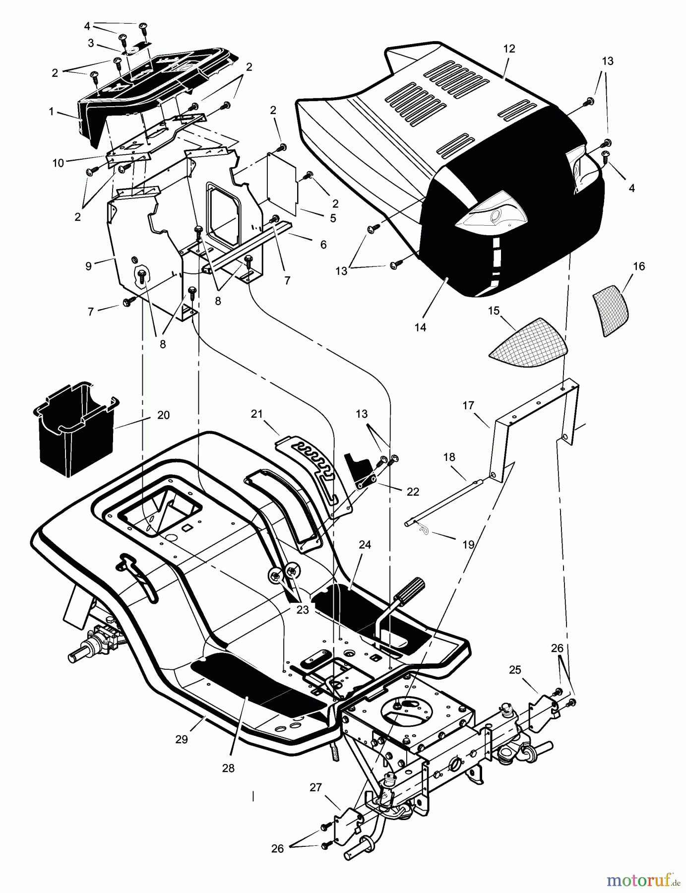  Murray Rasen- und Gartentraktoren 52100x92A - B&S/Murray 52