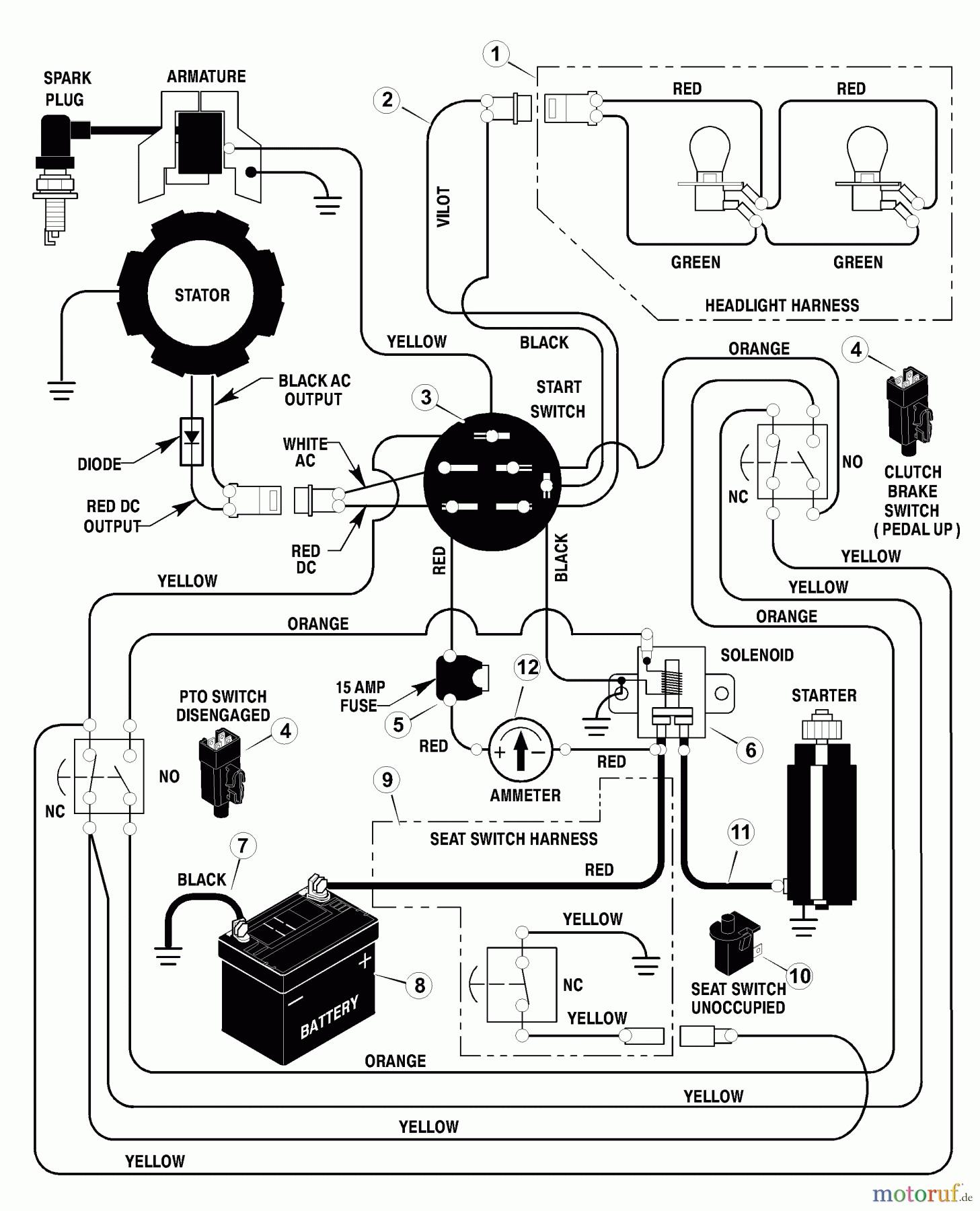  Murray Rasen- und Gartentraktoren 52101x92A - B&S/Murray 52