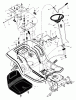Murray 52101x92A - B&S/ 52" Garden Tractor (2000) (Walmart) Ersatzteile Seat Deck