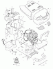 Murray 52431x92A - B&S/ 52" Garden Tractor (1998) (Walmart) Ersatzteile Hood & Engine Mount