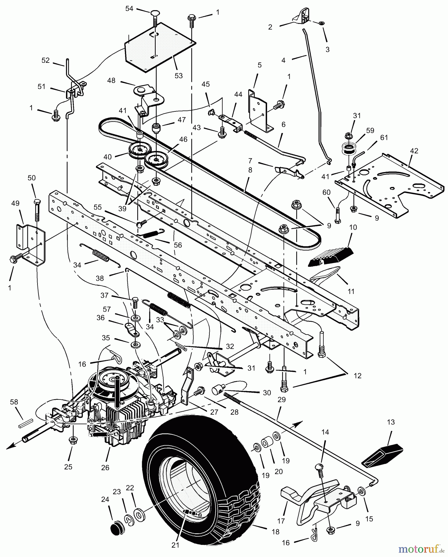 Murray Rasen- und Gartentraktoren 525607x692B - Stanley 52
