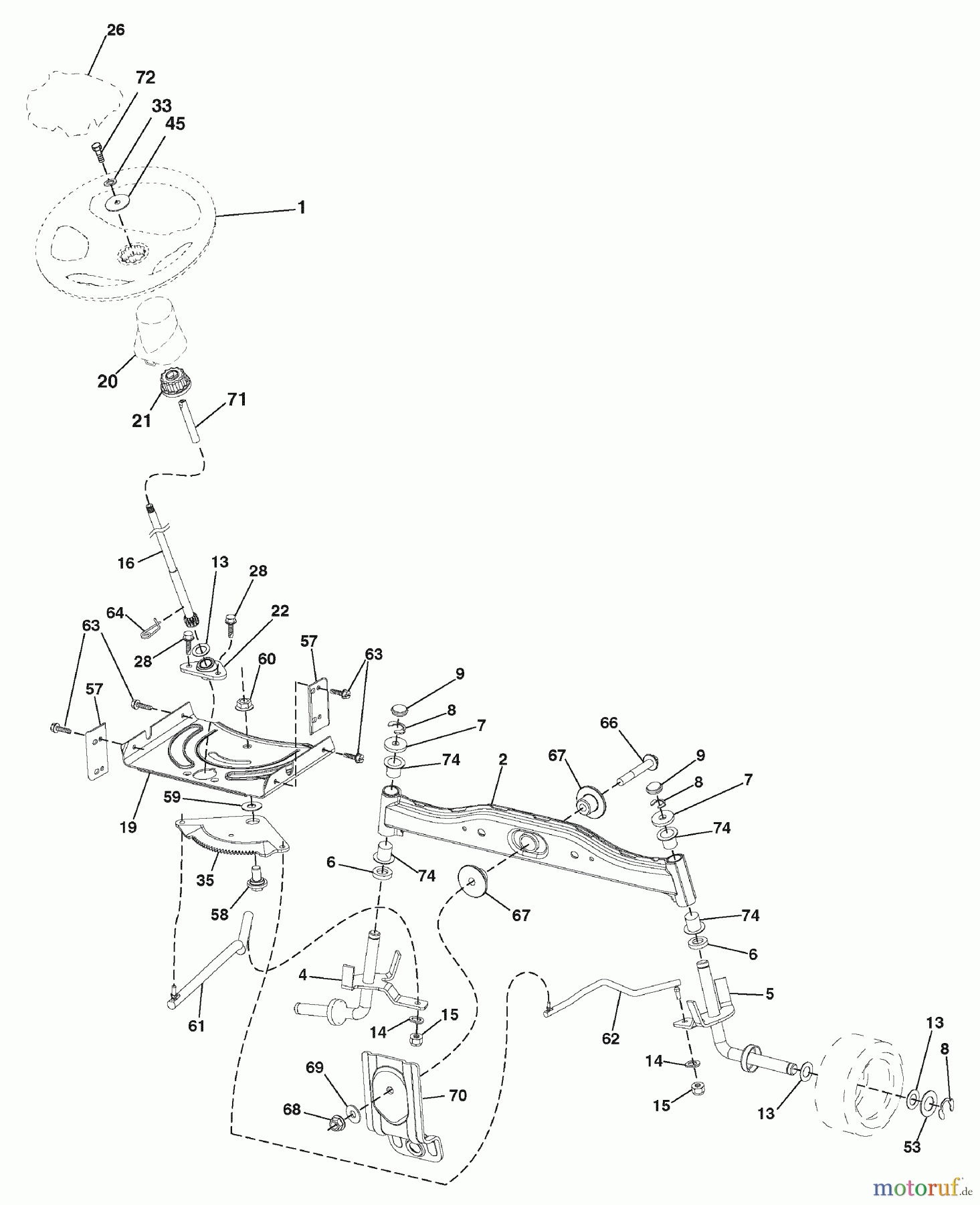  Murray Rasen- und Gartentraktoren 7800735 (96042010000) - Yard King 42