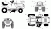 Murray C950-60470-0 - Craftsman 42" Lawn Tractor (2004) (Sears) Ersatzteile Decals