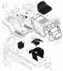 Murray C950-60471-0 - Craftsman 42" Lawn Tractor (2004) (Sears) Ersatzteile Chassis & Hood