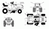 Murray C950-60471-0 - Craftsman 42" Lawn Tractor (2004) (Sears) Ersatzteile Decals