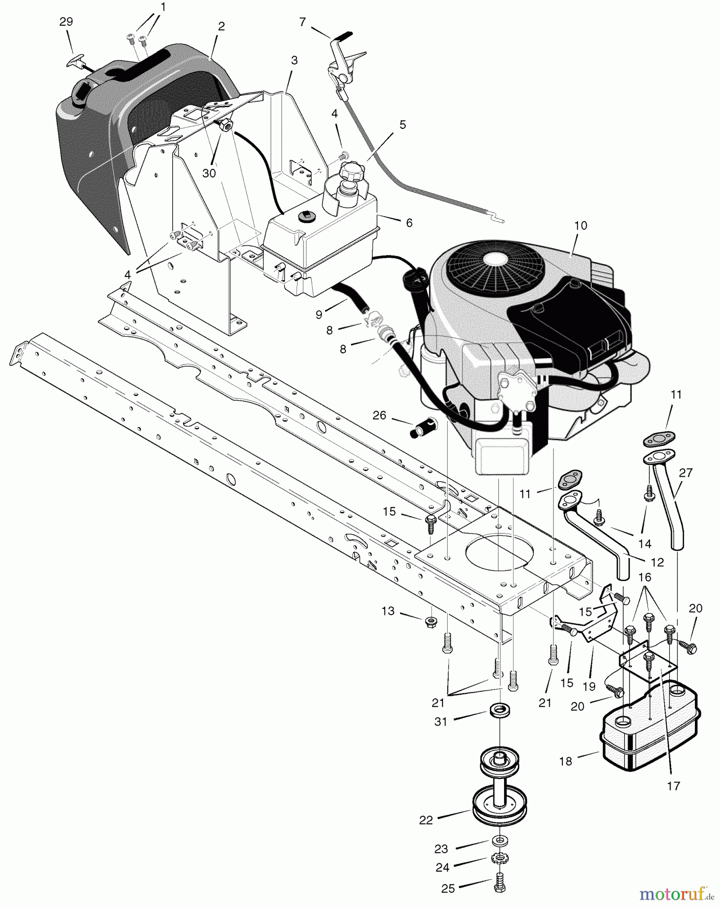  Murray Rasen- und Gartentraktoren C950-60473-0 - Craftsman 46