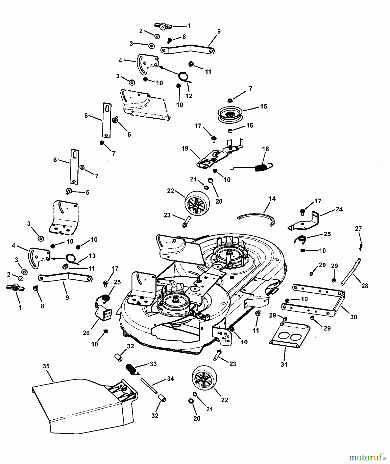 Murray Rasen- und Gartentraktoren LT135420C (7800361) - Murray 42