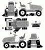 Murray G4315160 - 43" Lawn Tractor (1997) Ersatzteile Decals