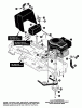 Murray G4315160 - 43" Lawn Tractor (1997) Ersatzteile Engine & Control Assembly