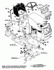 Murray G4315160 - 43" Lawn Tractor (1997) Ersatzteile Front Chassis & Hood Assembly