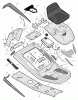 Murray 536.270320 - Craftsman 30" Mid-Engine Rider (2006) (Sears) Ersatzteile Chassis & Hood